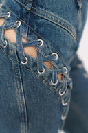 LACED SILHOUETTE JEANS