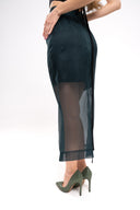 SKIRT DEEP GREEN SEA VEIL + INNER LINING SKIRT